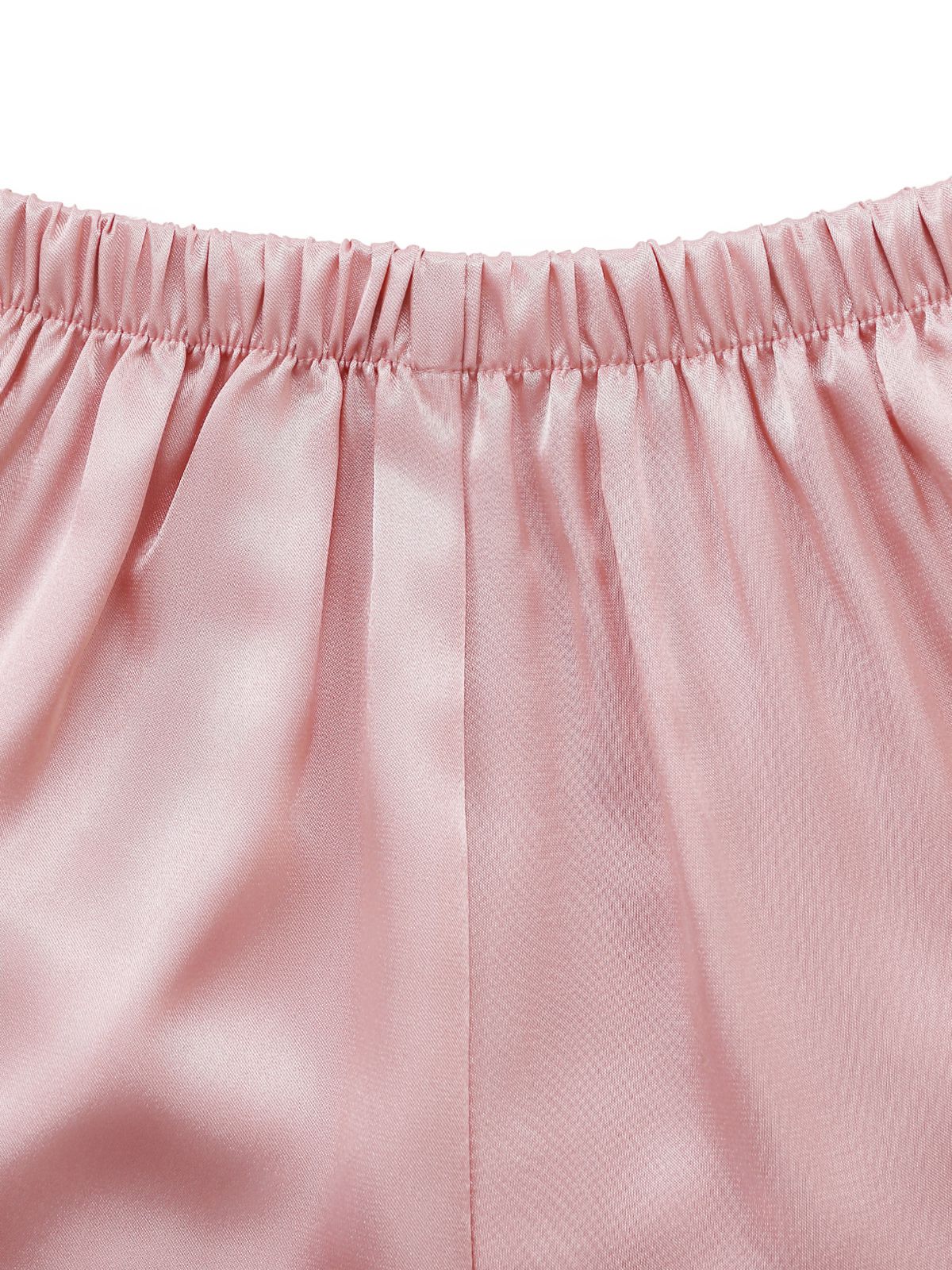 1960er Solide Spitze Besatz Satin Unterhemd Pajama Set - Image 5