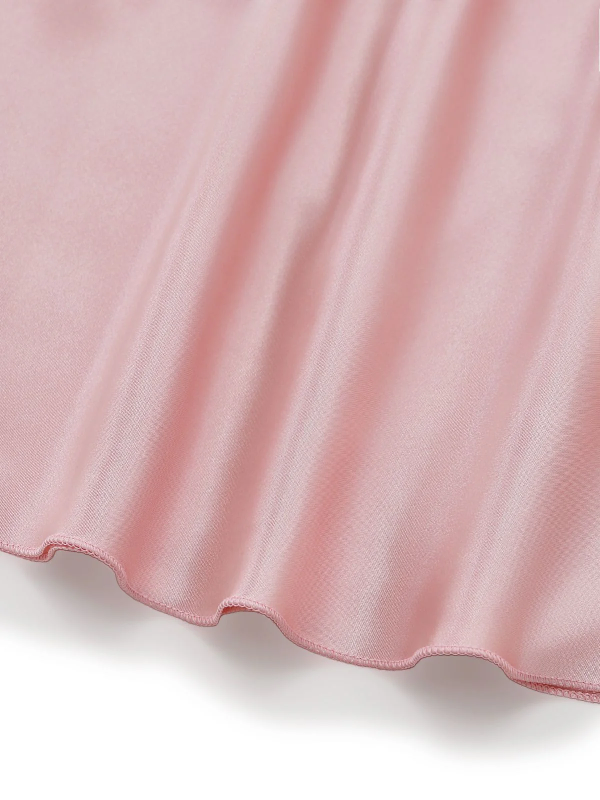 1960er Solide Spitze Besatz Satin Unterhemd Pajama Set - Image 7