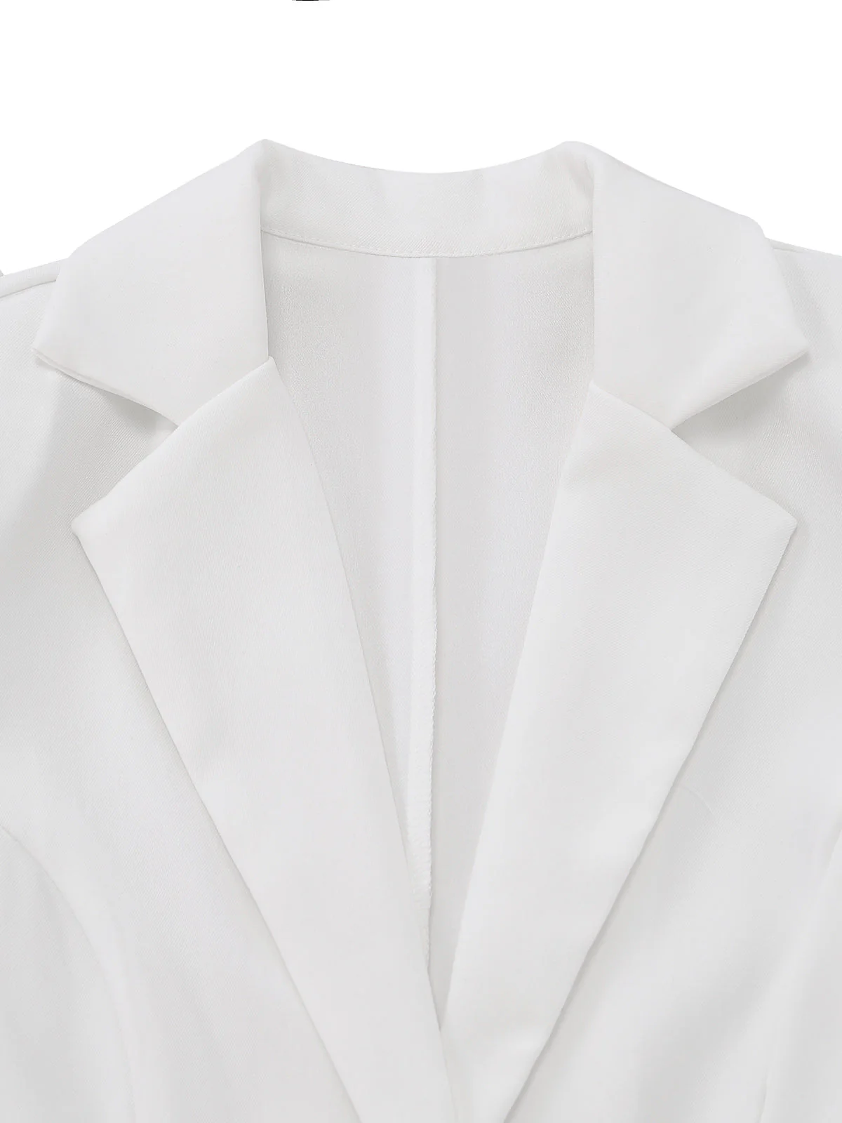 1960er Solide Spitze Besatz Tailliert Blazer - Image 3