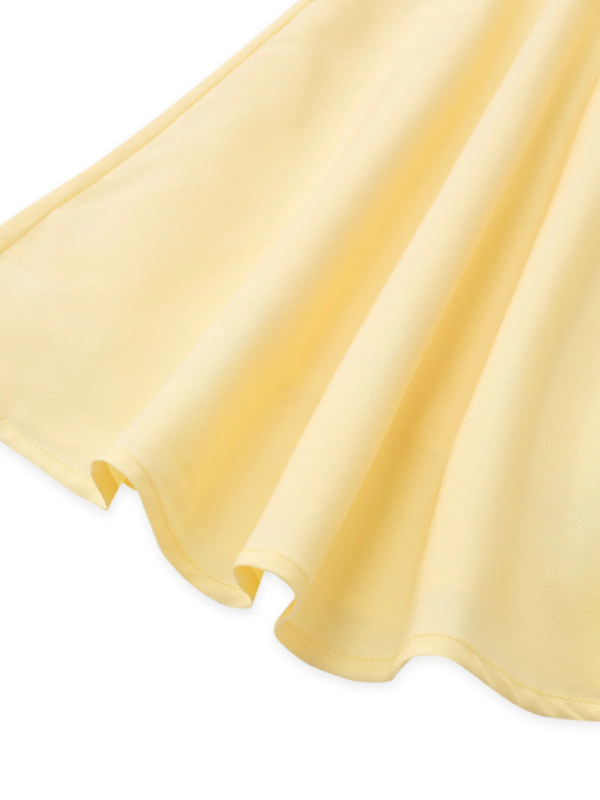 1960er Solide Spitze Träger Schnürung Skater Kleid - Image 12