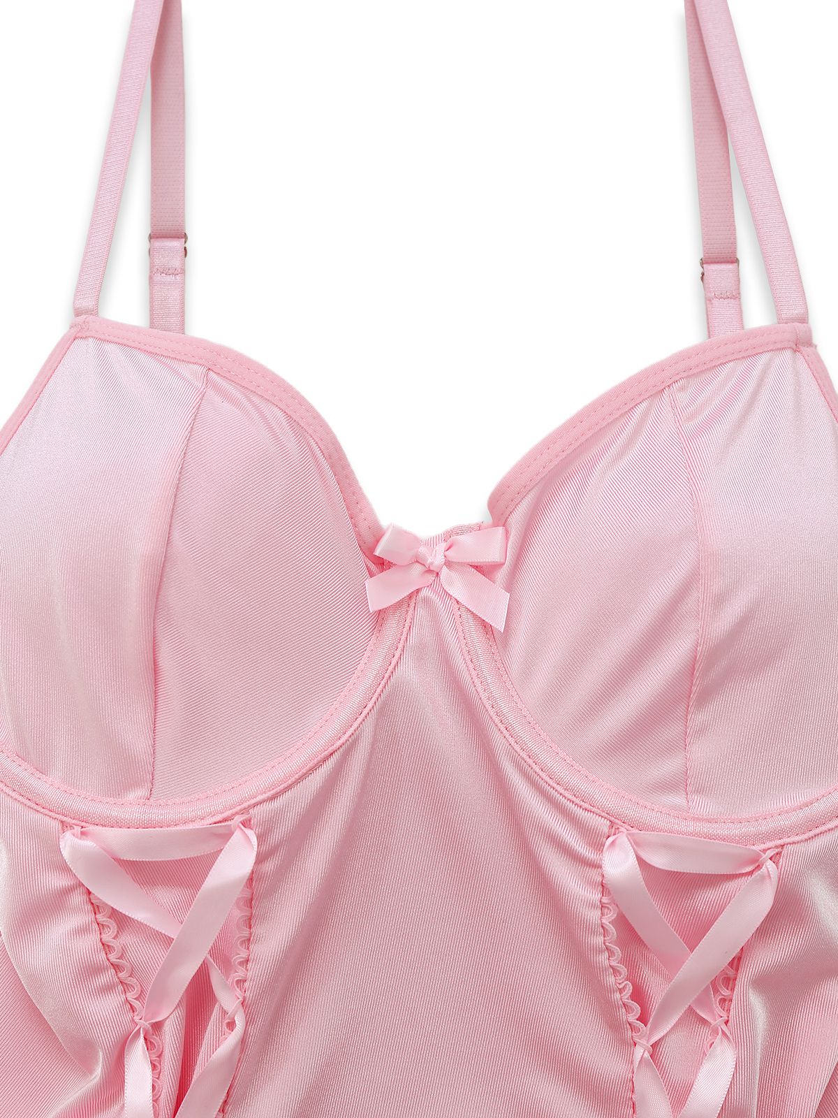 1960er Spitze Besetzt Korsett Bodysuit Set - Image 10