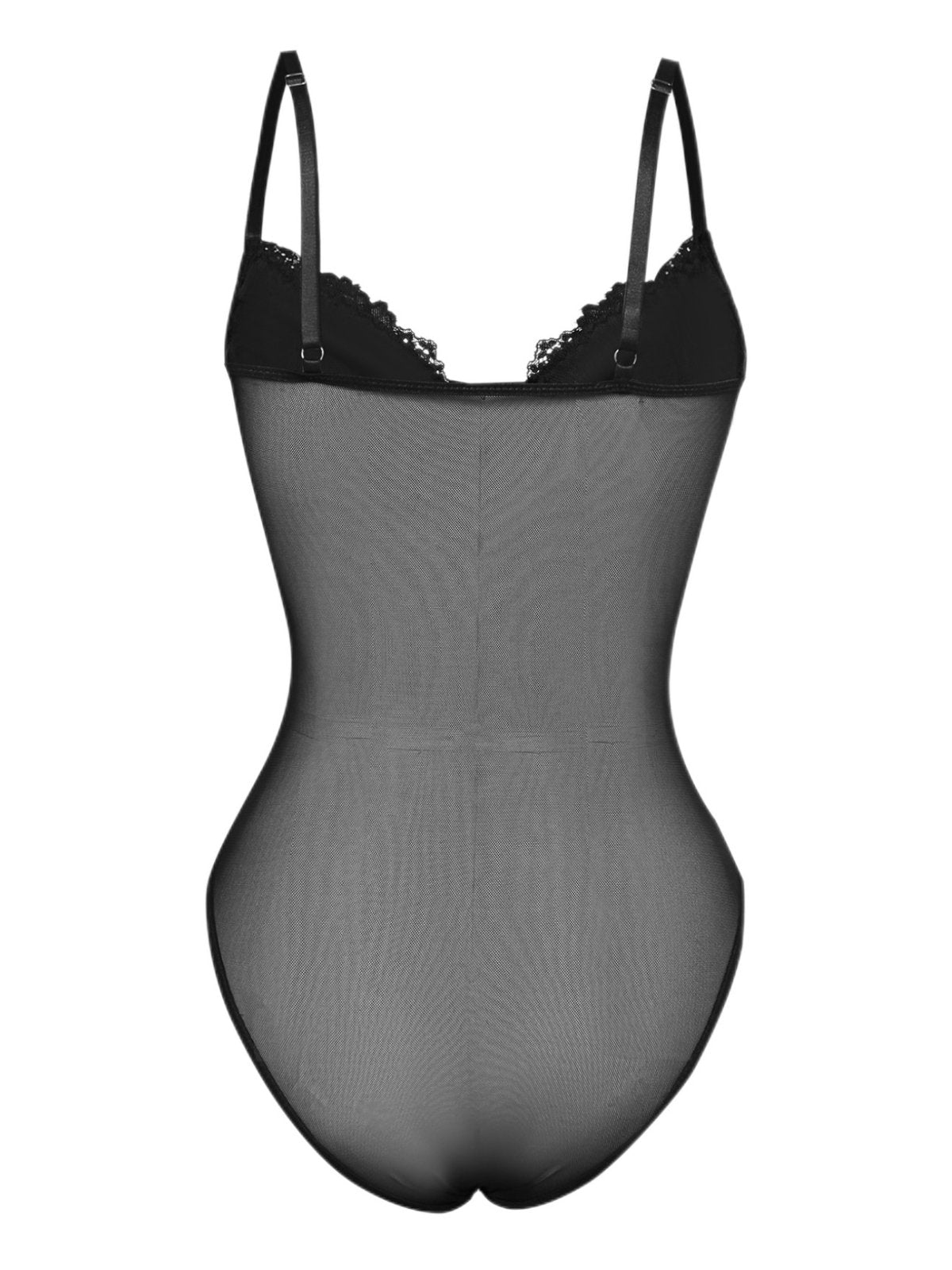 1960er Spitze Spaghetti Träger Korsett Bodysuit - Image 6