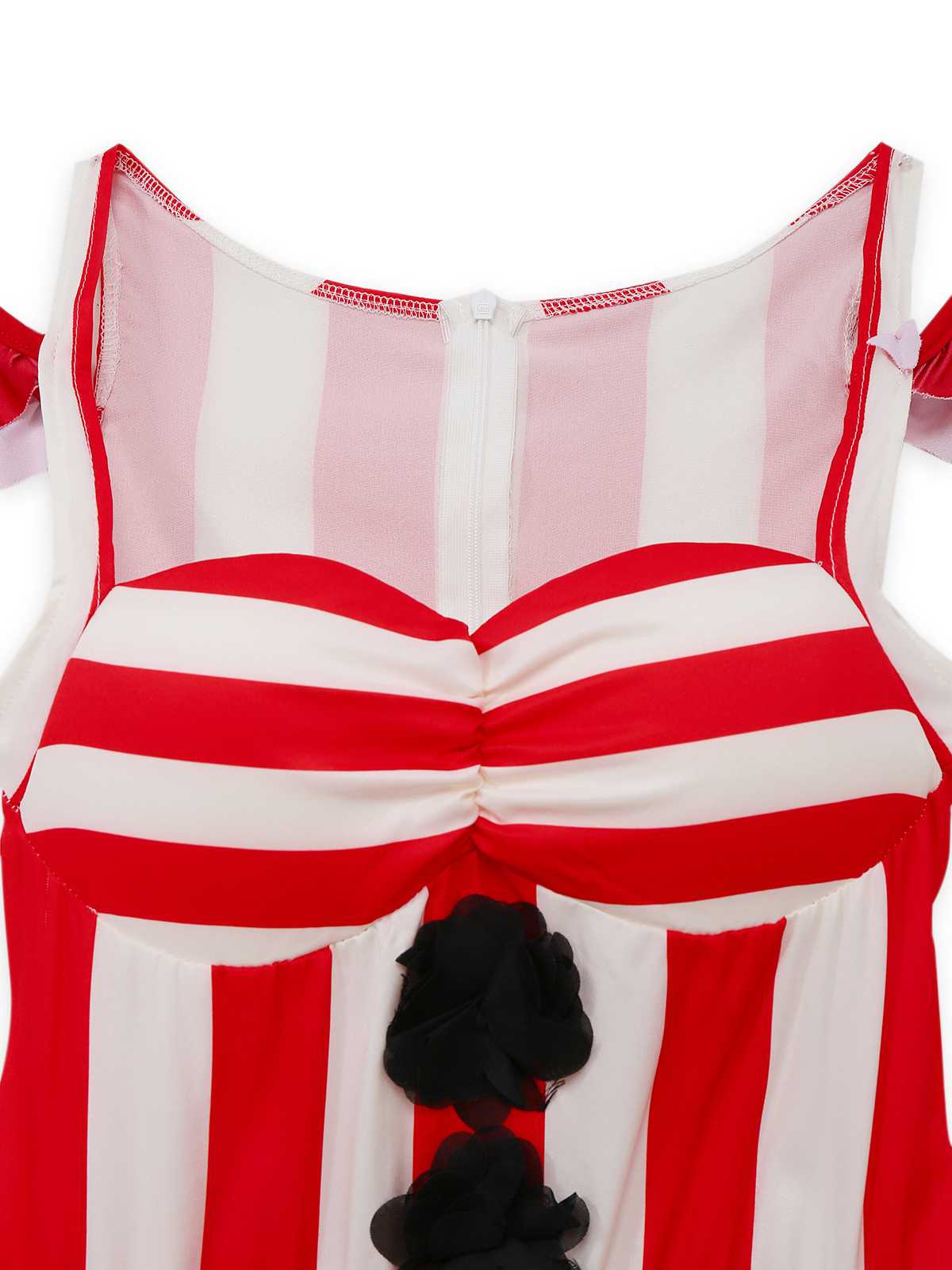 1960er Streifen Halloween Böser Clown Slip Kleid - Image 3