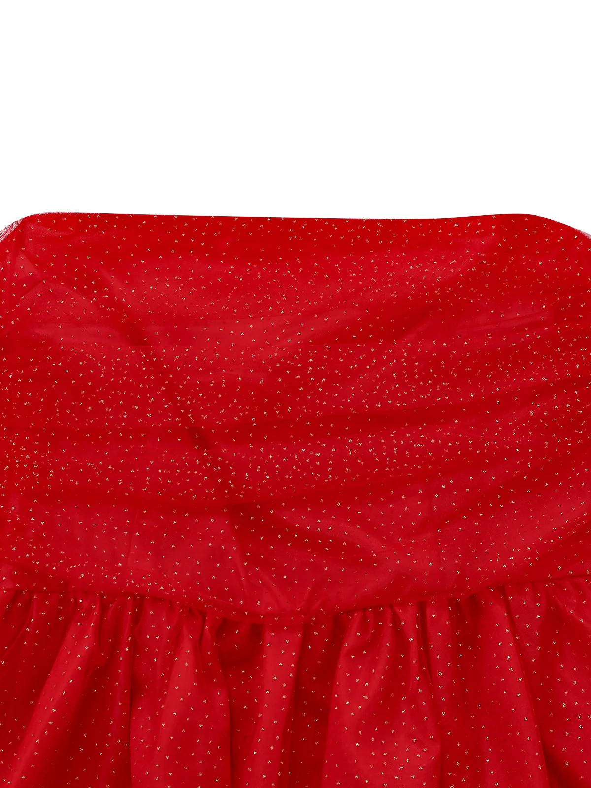 1960er Trägerlos Glitzer Rückenbindung Tüll Kleid - Image 4