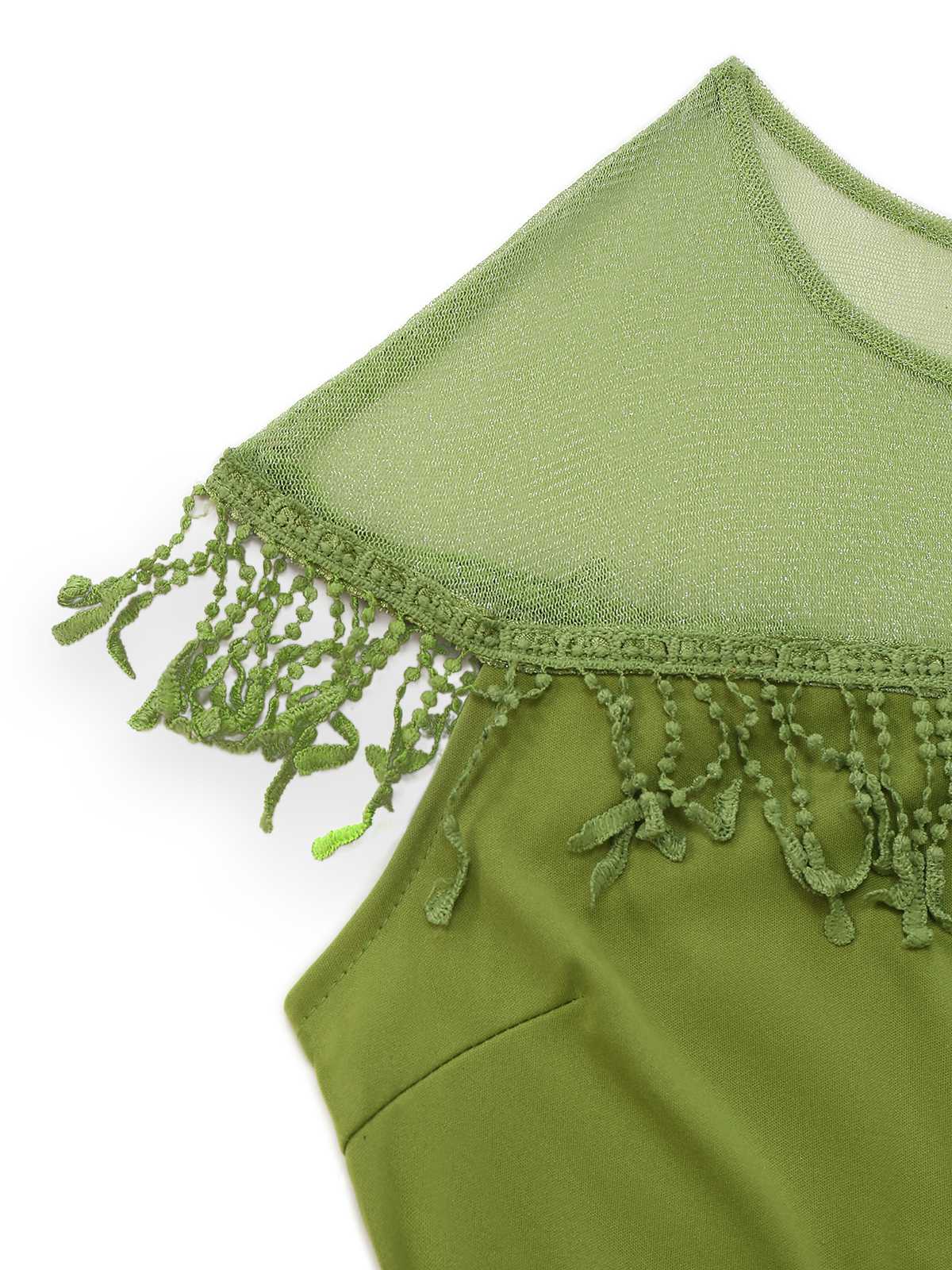 1960er Transparente Fransen Gürtel Enges Kleid - Image 15