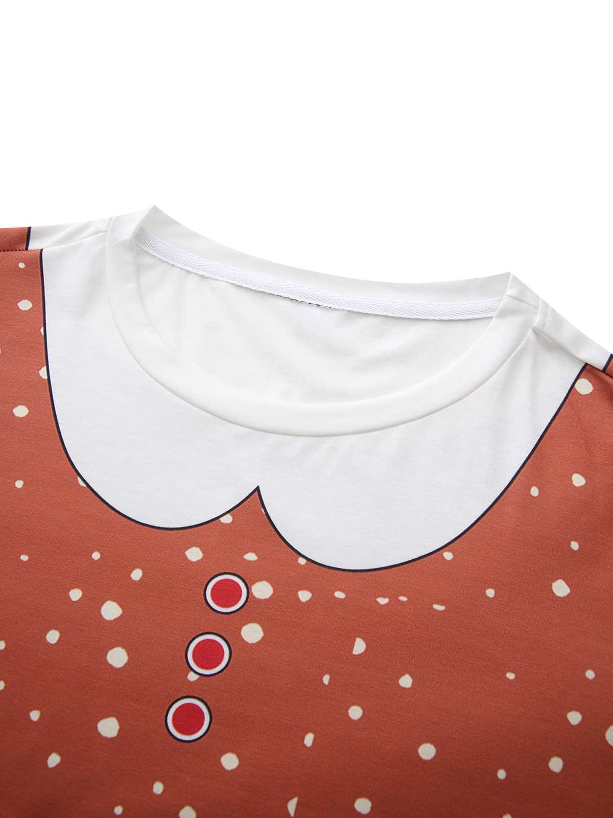 1960er Weihnachten Lebkuchenmann A-Linie Kleid - Image 4