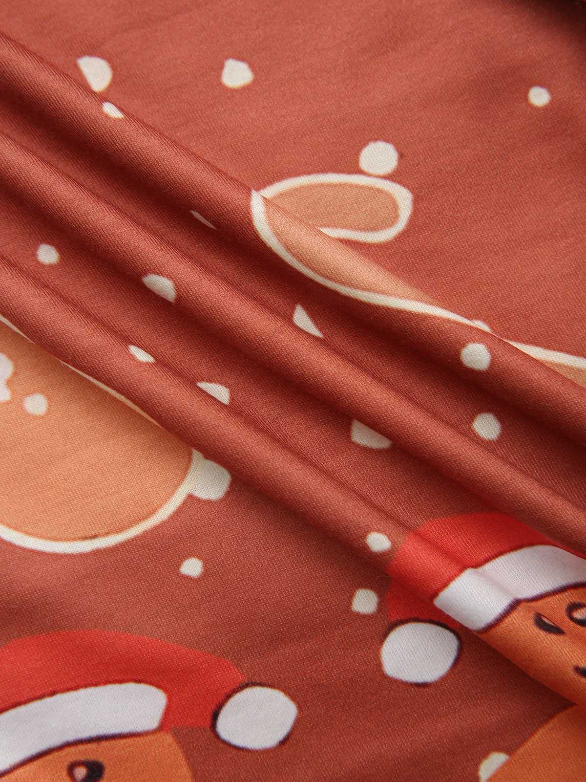 1960er Weihnachten Lebkuchenmann A-Linie Kleid - Image 8