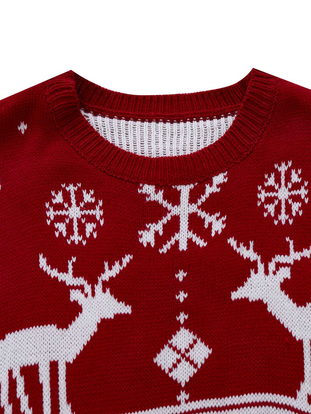1960er Weihnachten Reindeer Schneeflocke Jacquard Stricken Kleid - Image 4