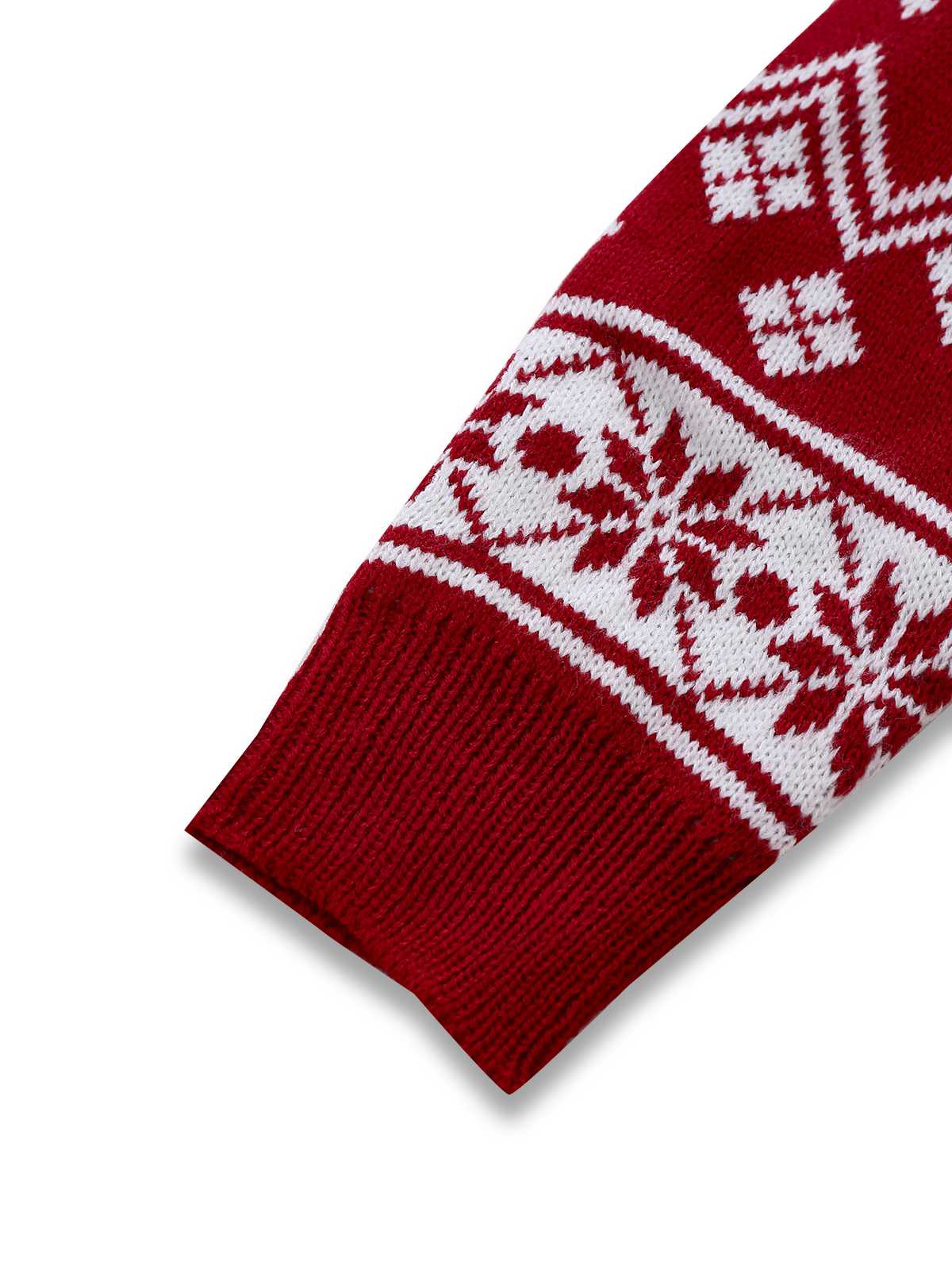 1960er Weihnachten Reindeer Schneeflocke Jacquard Stricken Kleid - Image 5