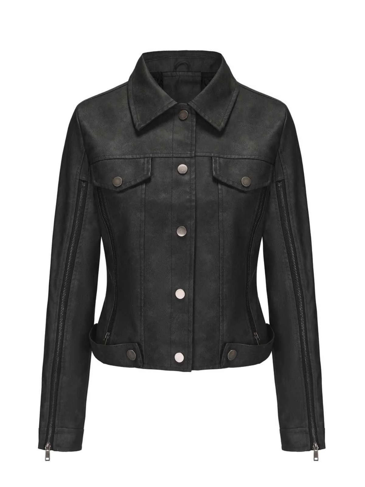 1960s Leder Multi-Zip Moto Jacke - Image 12