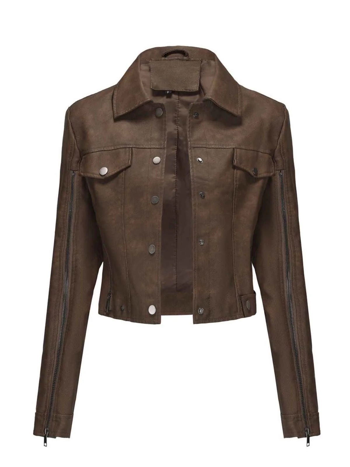1960s Leder Multi-Zip Moto Jacke - Image 4