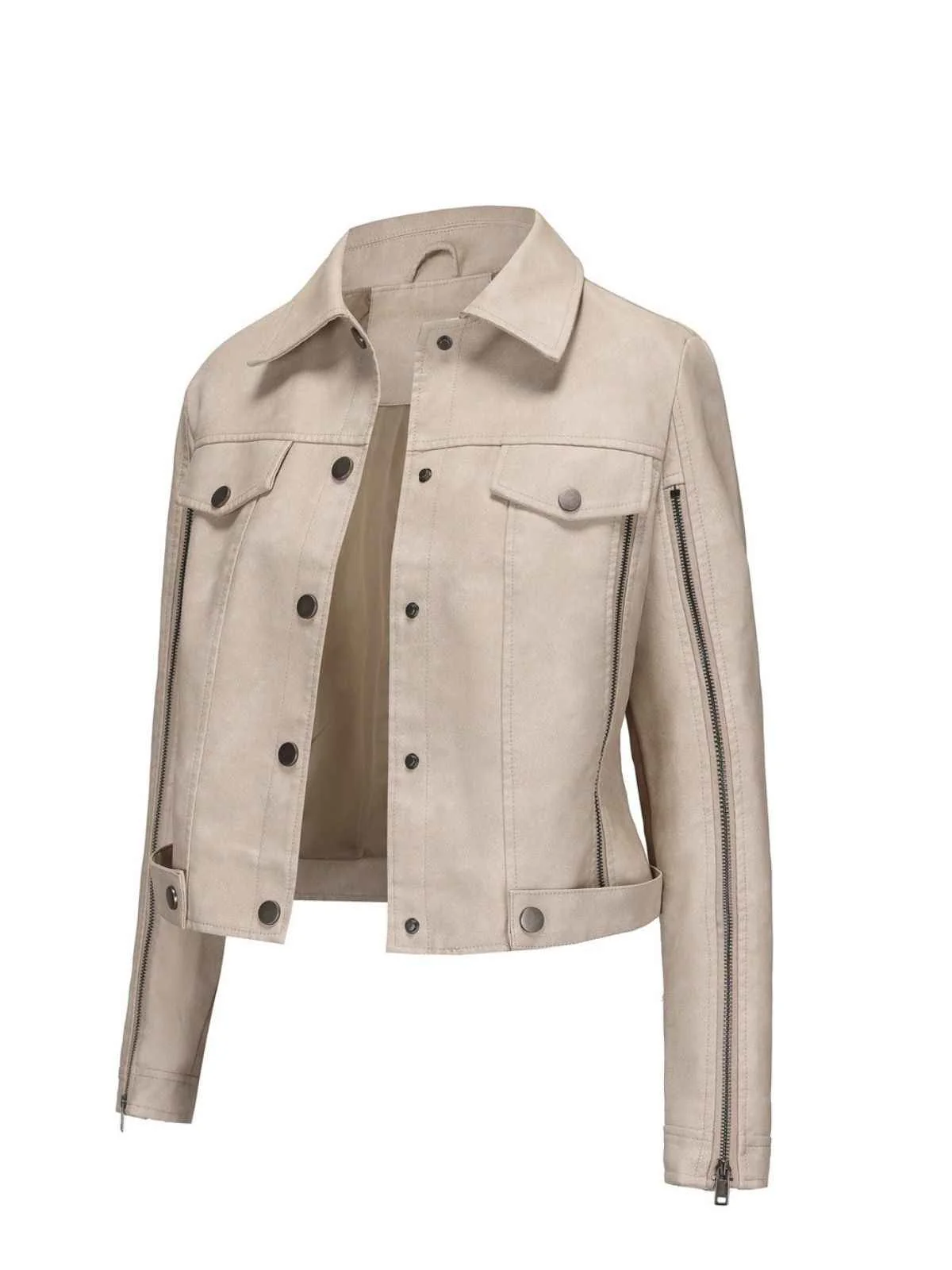 1960s Leder Multi-Zip Moto Jacke - Image 9