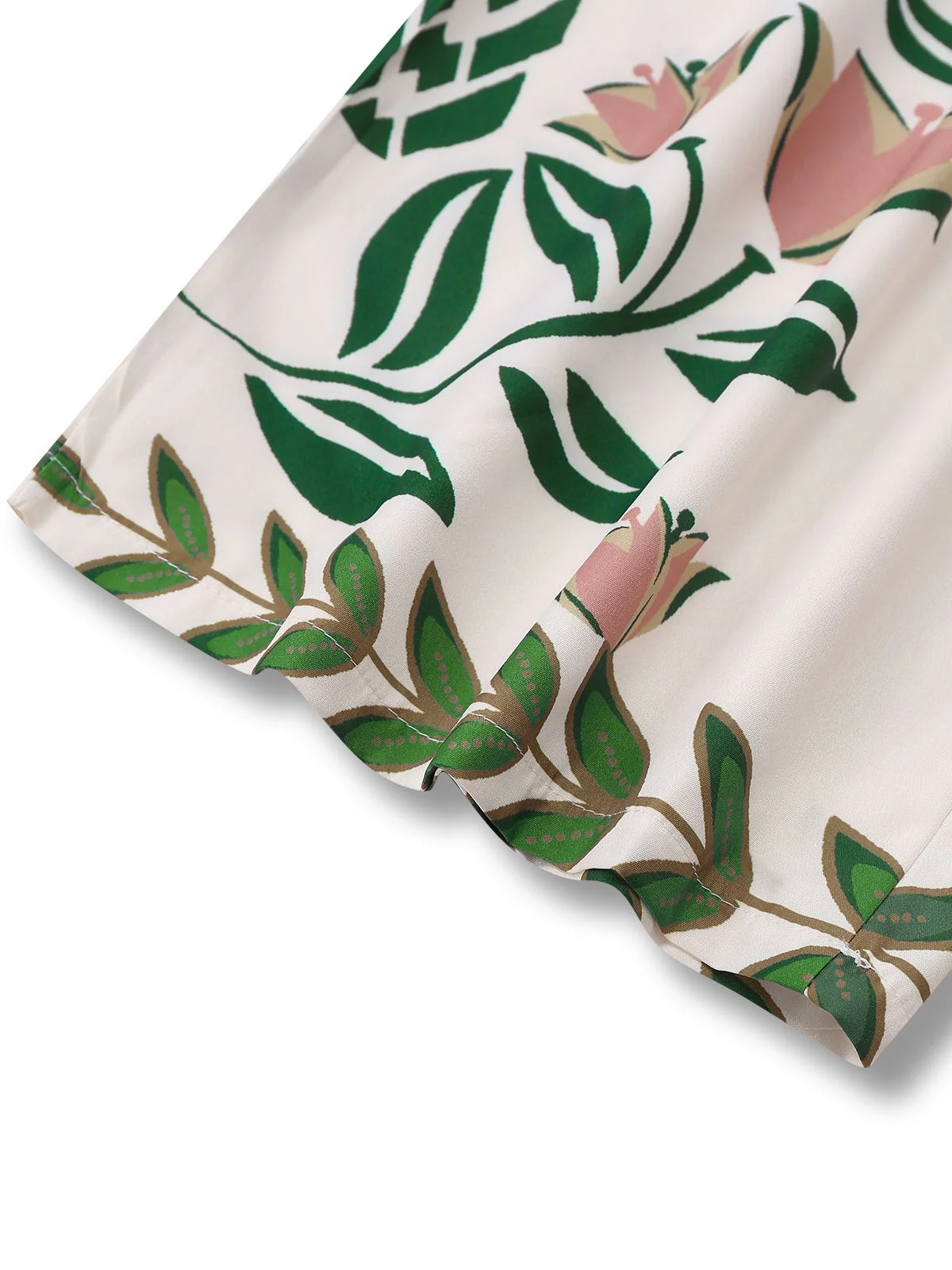 1970er Boho Blumen Zurück Schnürung Patchwork Jumpsuit - Image 4