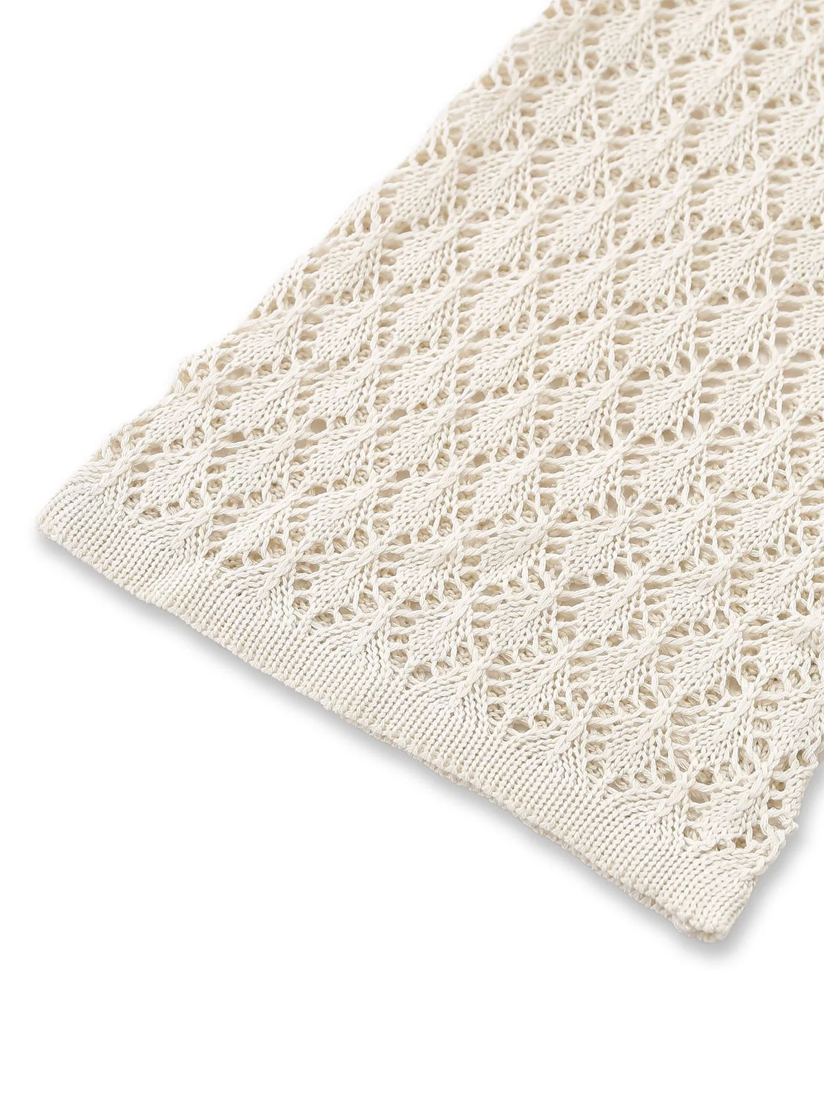 1970er Boho Häkel Durchbrochen Cover-Up - Image 5