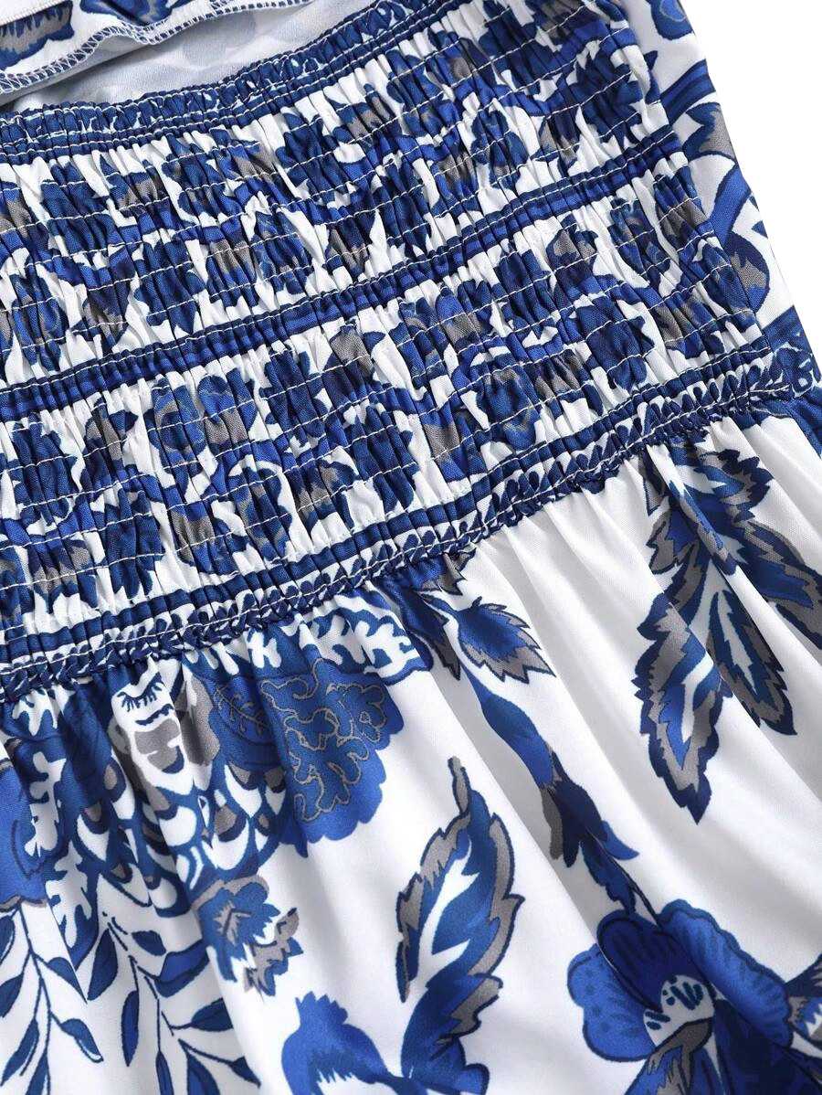 1970er Boho Halter Ethnisch Drucken Kleid - Image 8