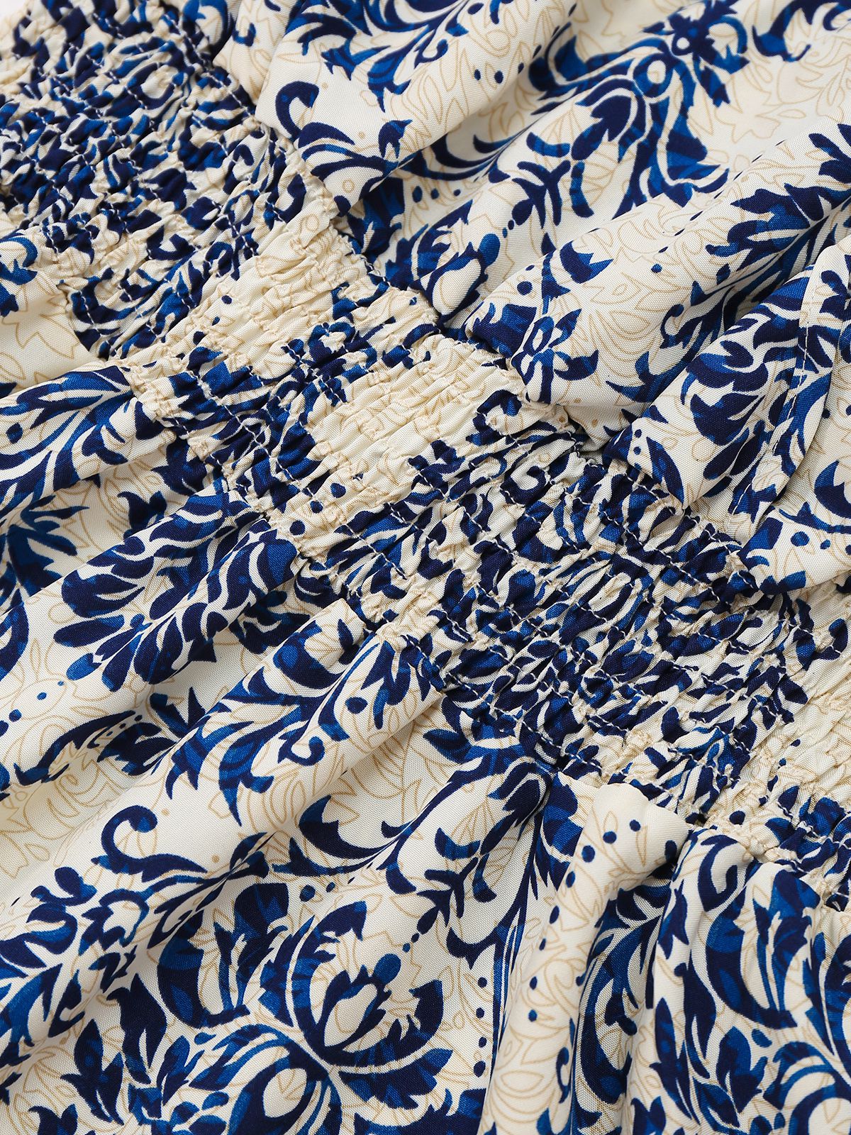 1970er Boho Schnürung V-Ausschnitt Kleid - Image 6