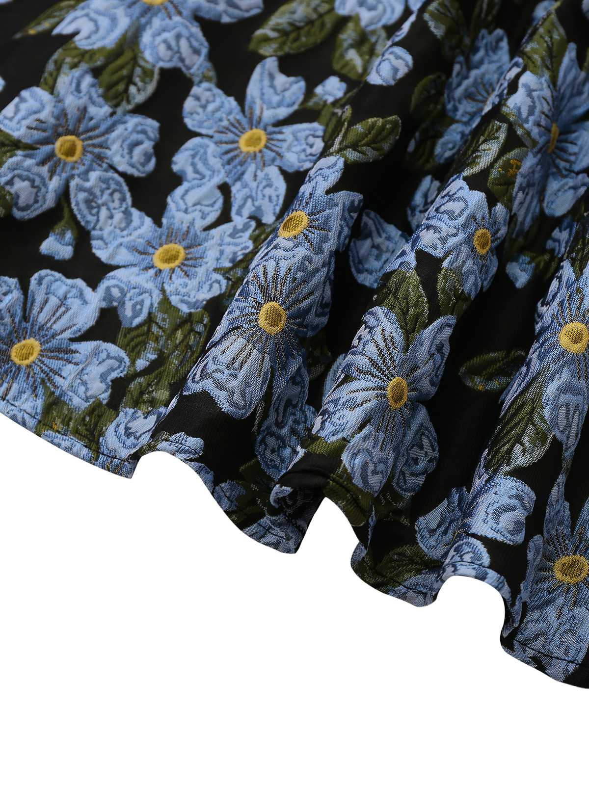 1970er Gänseblümchen Polka Dot Netz Kleid - Image 3