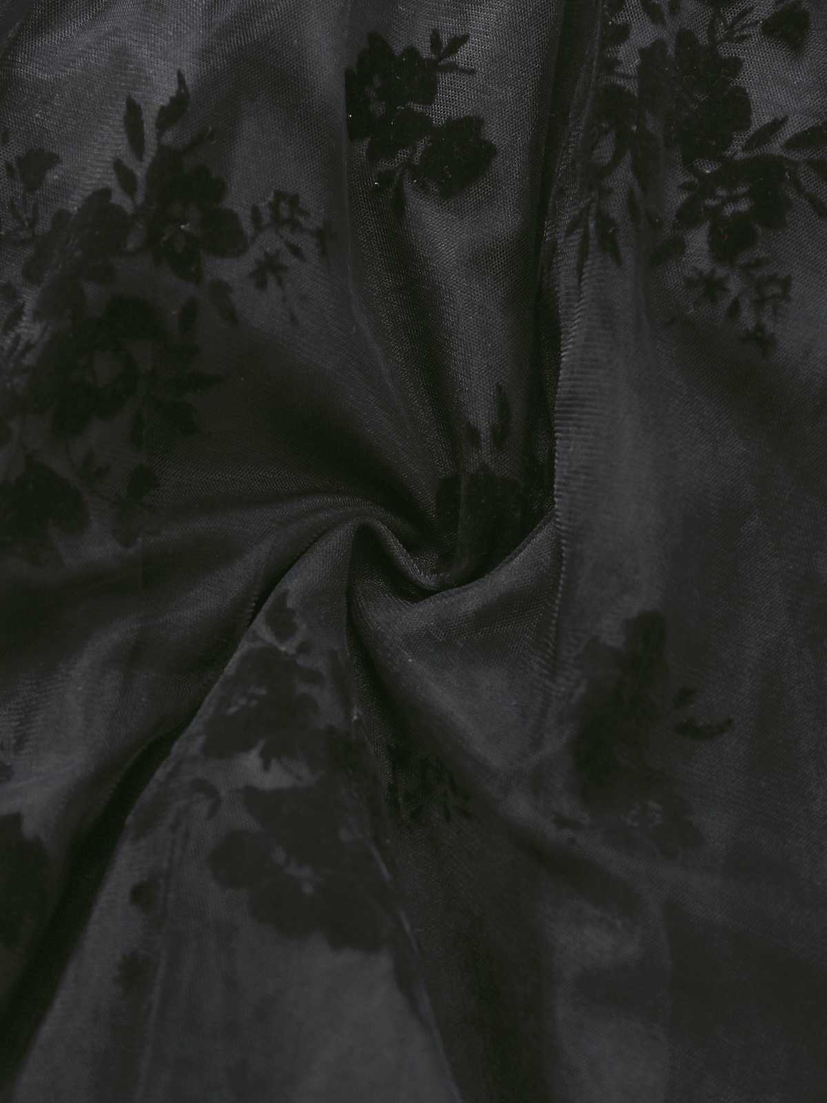 1970er Gothic Trägerlos Dunkle Braut Netz Korsett Kleid - Image 5