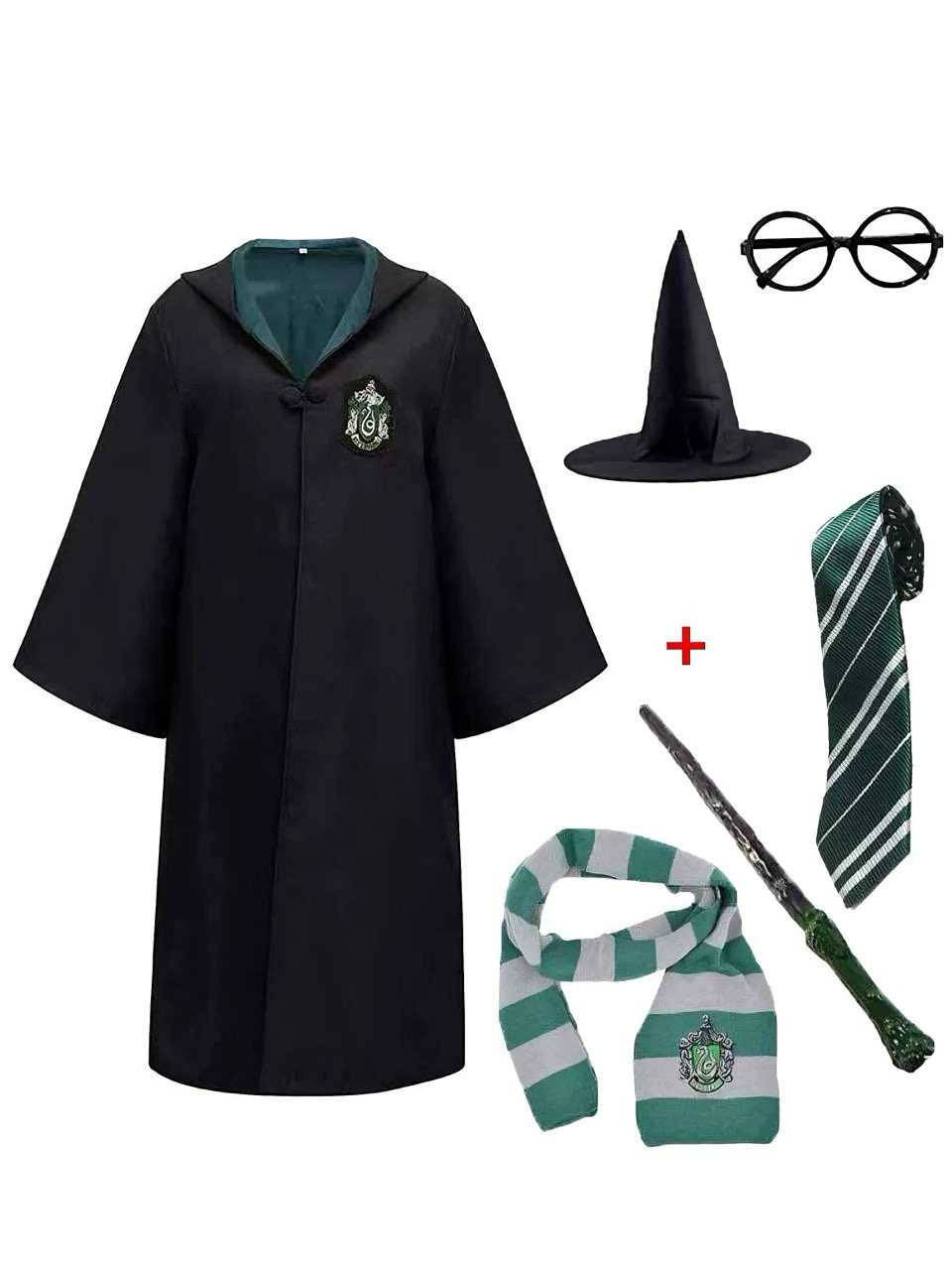 1970er Halloween Zaubererschule Kapuze Robe Kostüm Set - Image 8