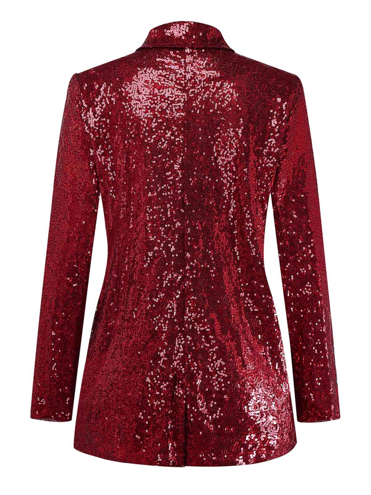 1970er Pailletten Revers Lange Ärmel Jacke - Image 2