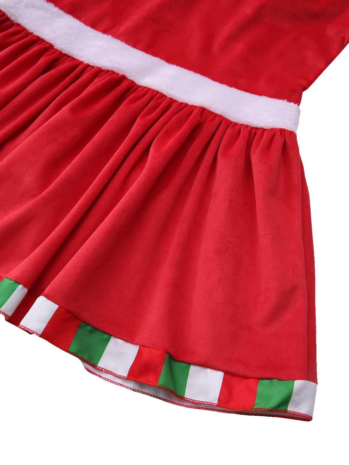 1970er Quadratischer Hals Weihnachten Bogen Kleid mit Petticoat - Image 7