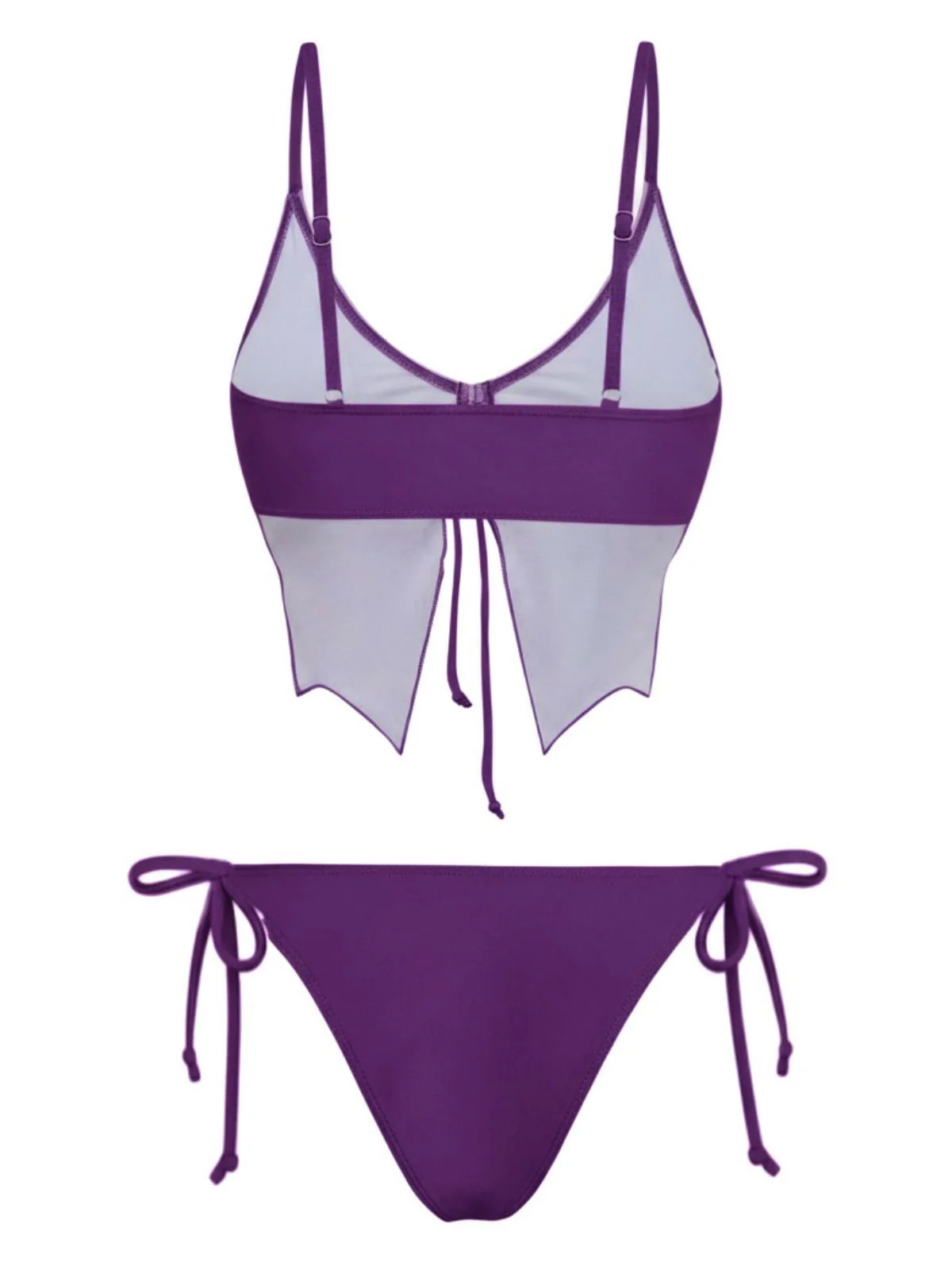 1970er Schmetterling Spaghetti Träger Schnürung Bikini Set - Image 10