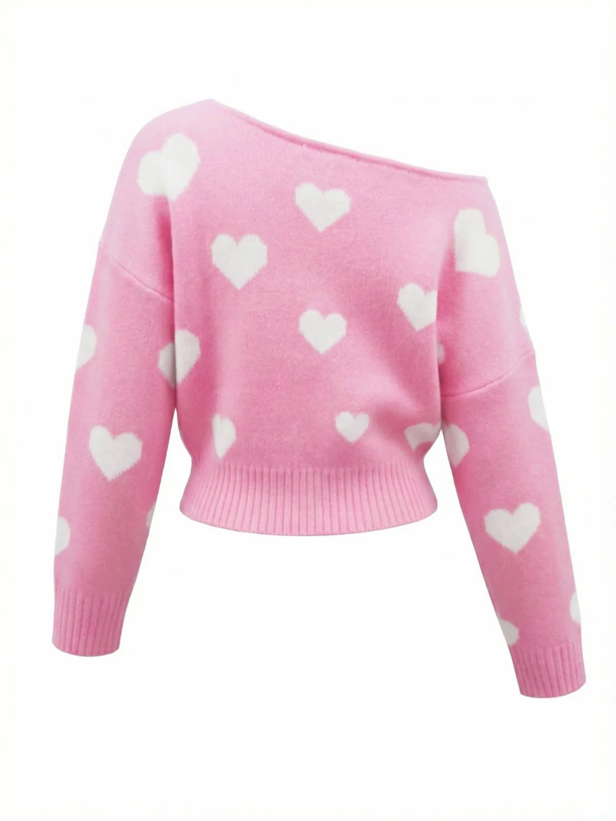 1970er Schneeflocke Asymmetrische Schulter Pullover - Image 8