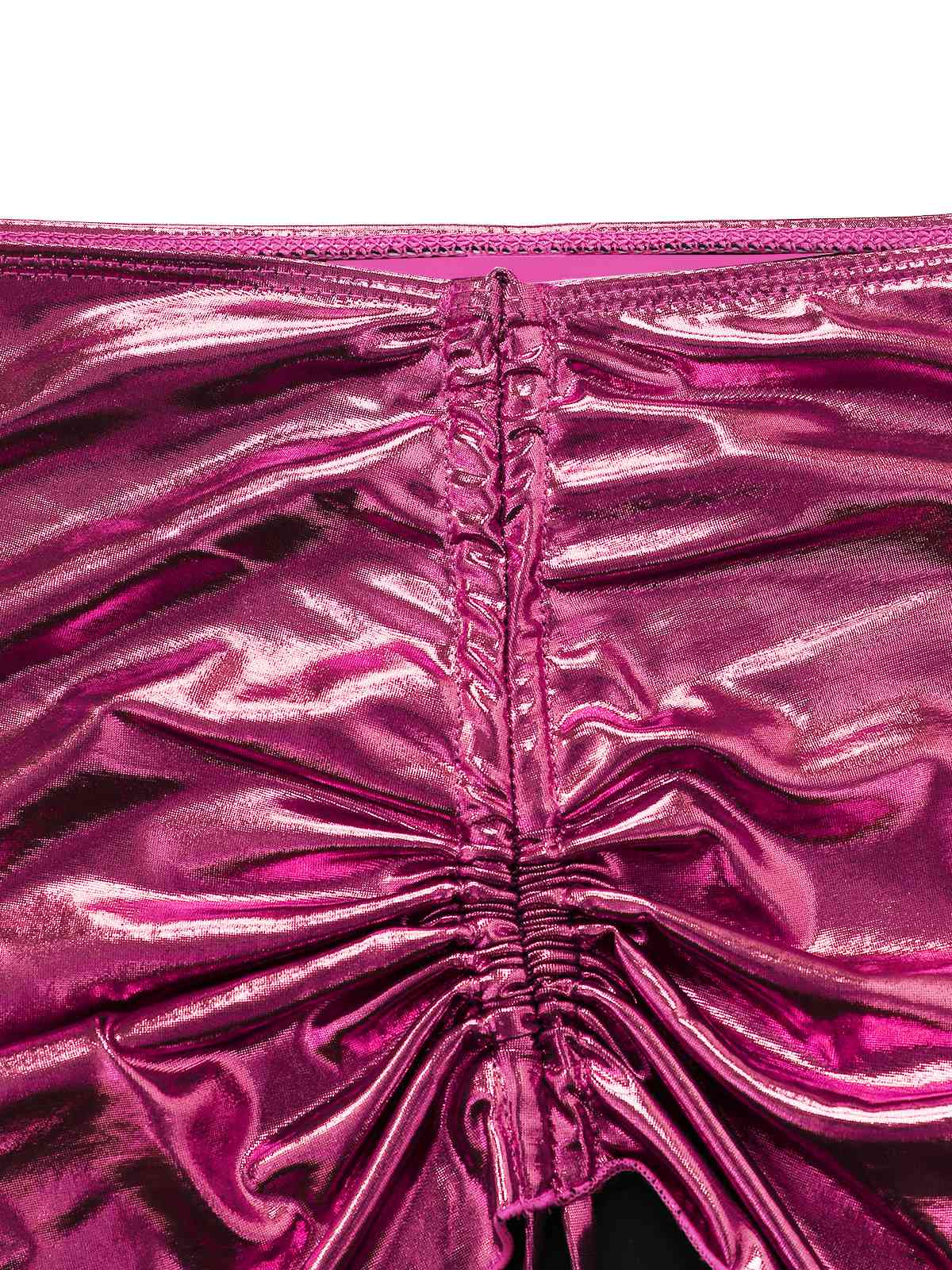 1970er Solide Halter Metallisch Bikini Set - Image 12