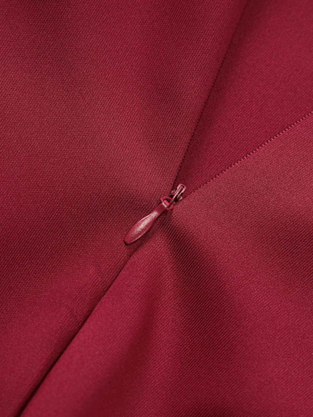 1970er Solide Schulterfrei Tief V-Ausschnitt Skater Kleid - Image 6