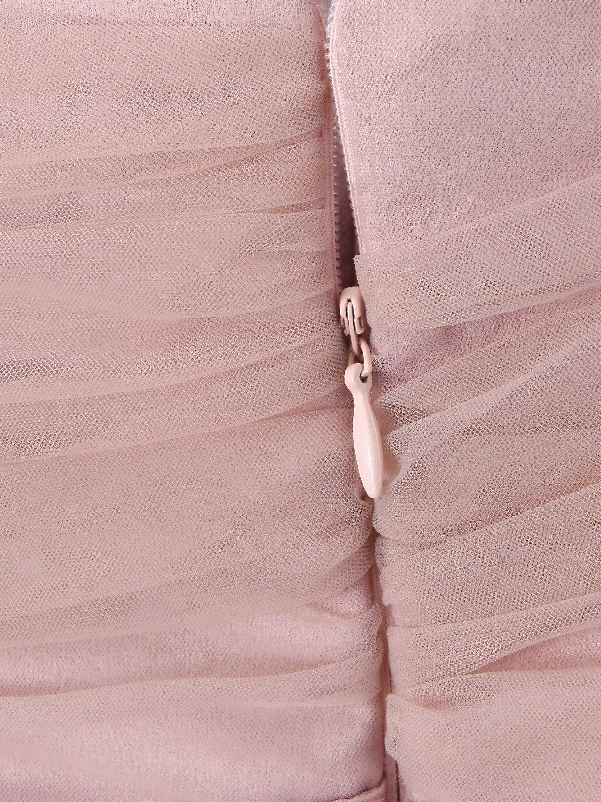 1970er Spaghetti Träger Bogen Tulle Kleid - Image 4