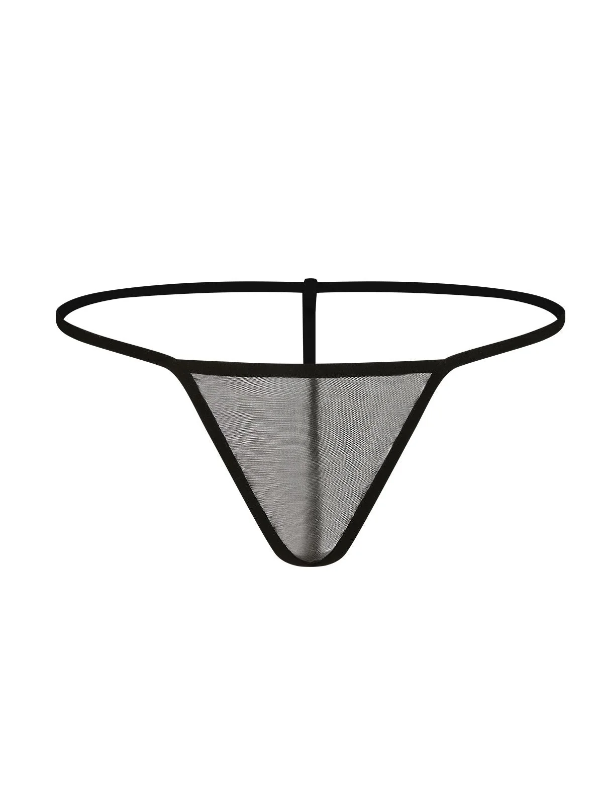 1970er Spaghetti Träger Rüschen Transparent Nachtwäsche - Image 6