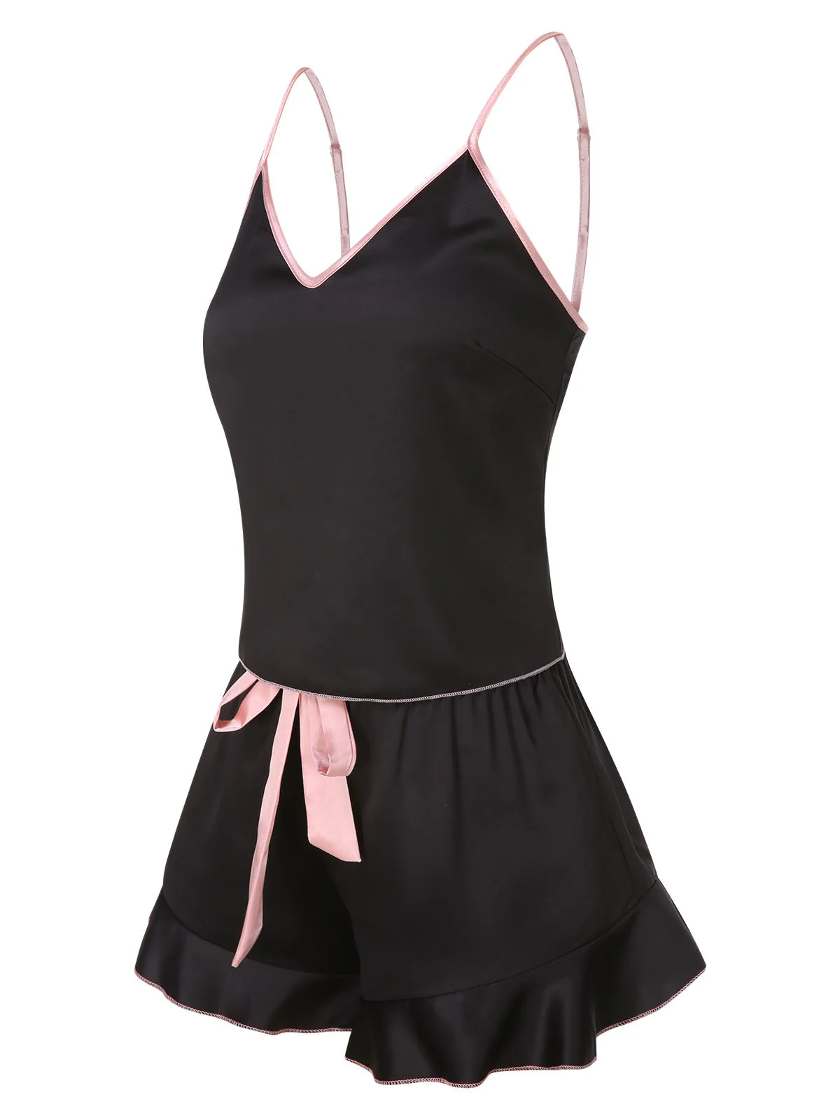 1970er Spaghetti Träger Satin Band Pyjama - Image 11