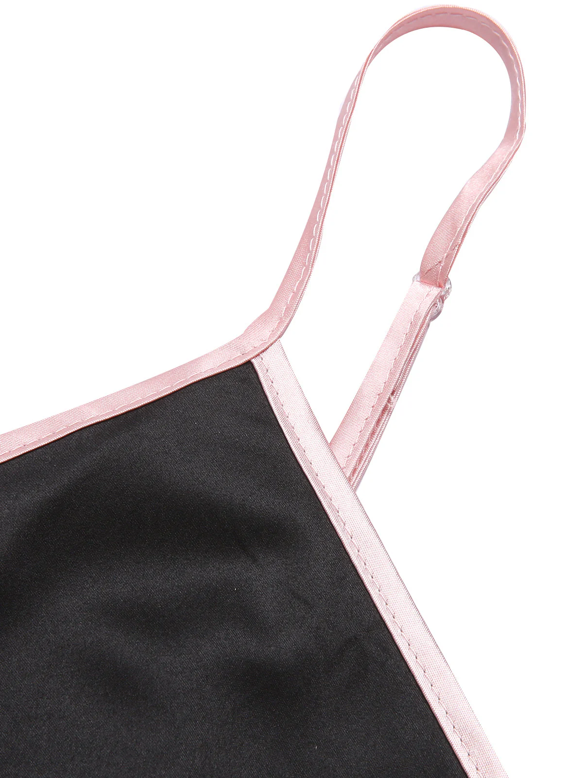 1970er Spaghetti Träger Satin Band Pyjama - Image 13