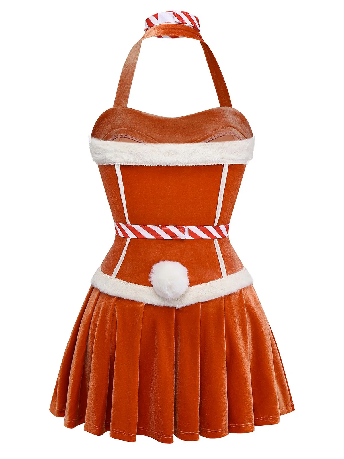1980er Flanell Bommel Lebkuchenmann Kleid - Image 2