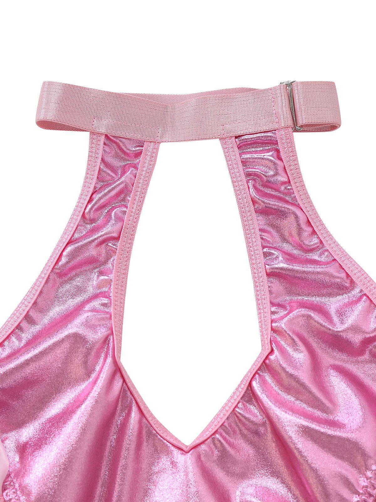1980er Lack Leder Halter Schnürung Body Dessous Set - Image 6
