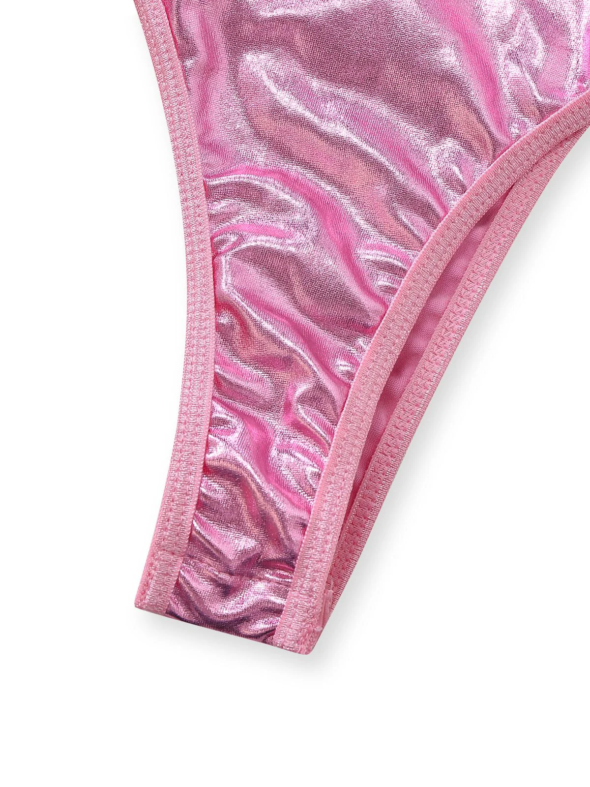 1980er Lack Leder Halter Schnürung Body Dessous Set - Image 7