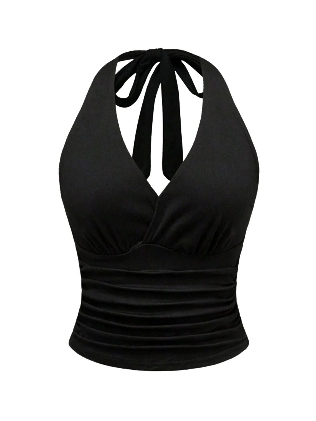 1980er Leopard Muster Halter Wickel Top - Image 10