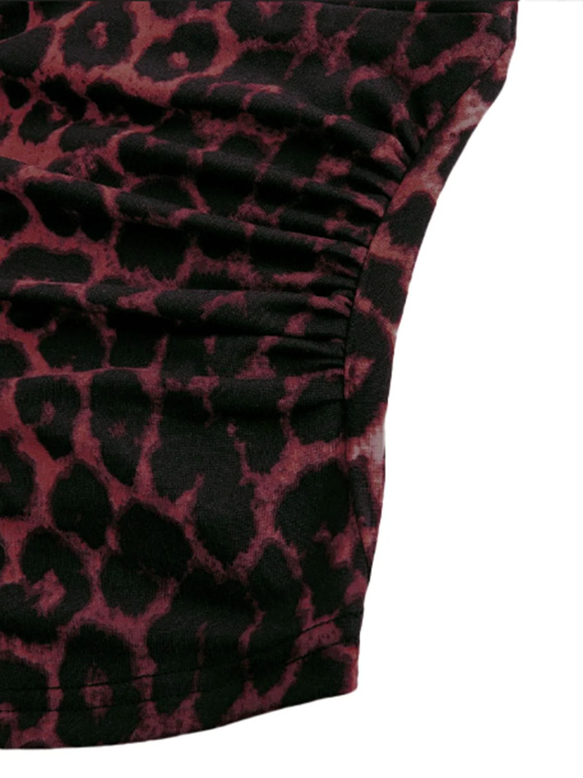 1980er Leopard Muster Halter Wickel Top - Image 9