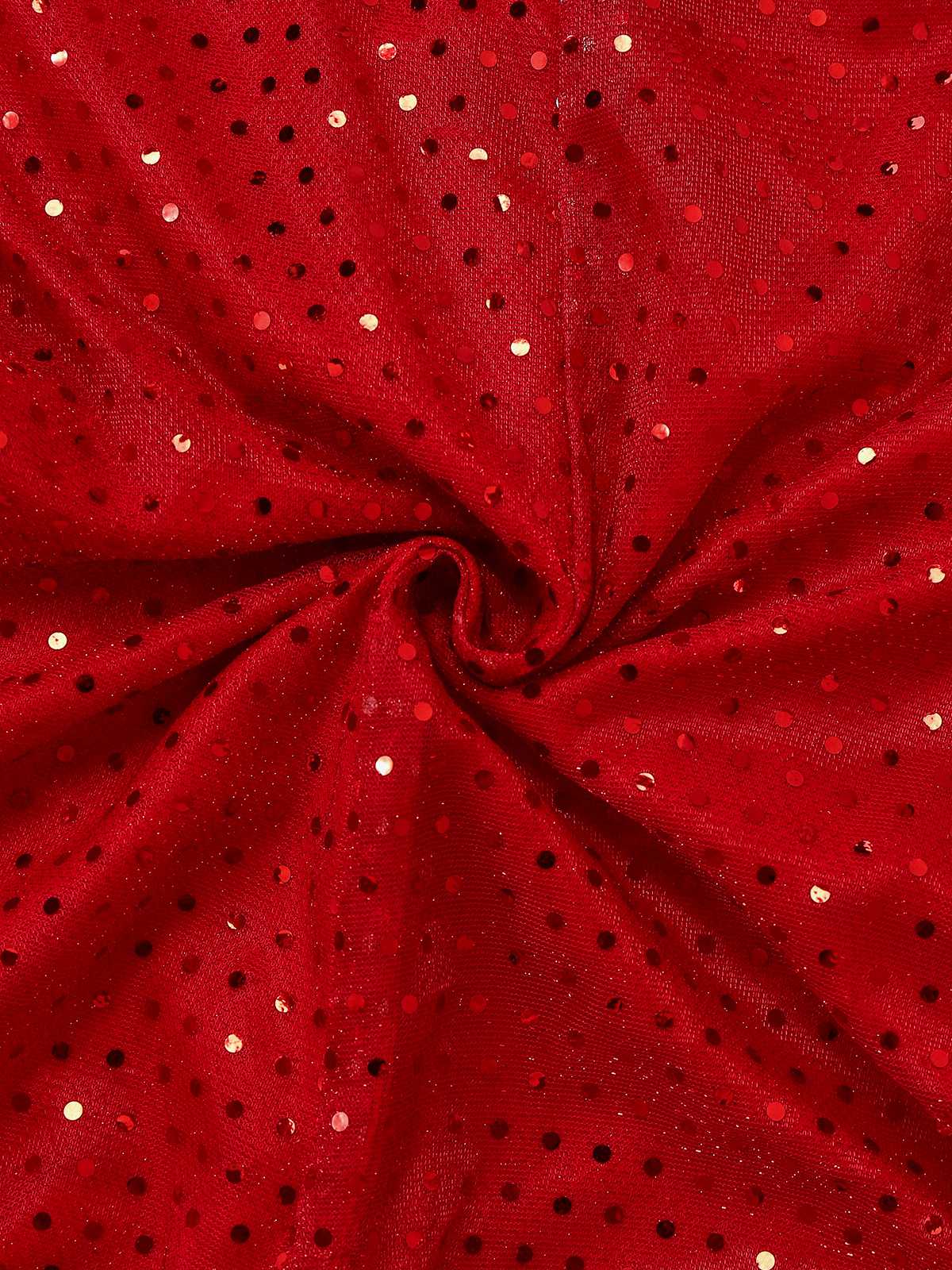 1980er Pailletten Weihnachten Trägerlos Romper Mit Hut & Stulpen - Image 8
