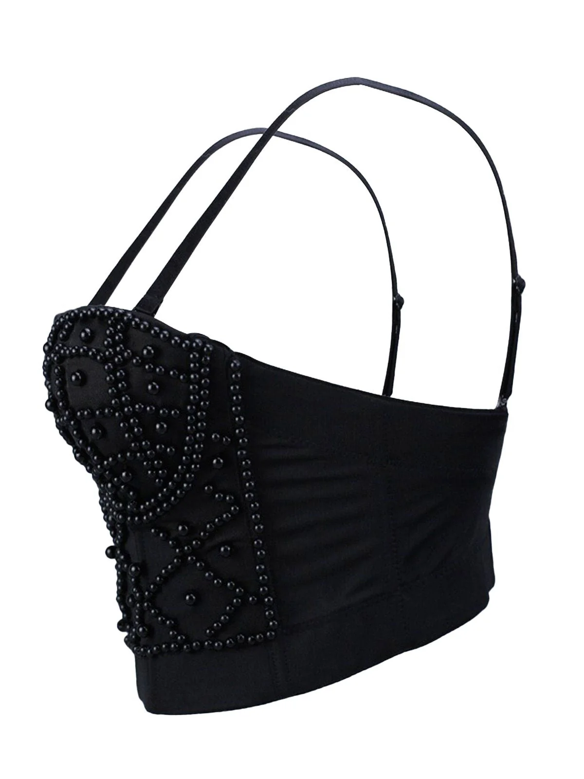 1980er Perle Solide FischgrÀte Camisole Korsett - Image 3