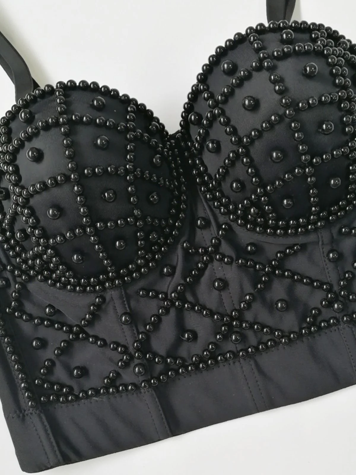 1980er Perle Solide FischgrÀte Camisole Korsett - Image 4