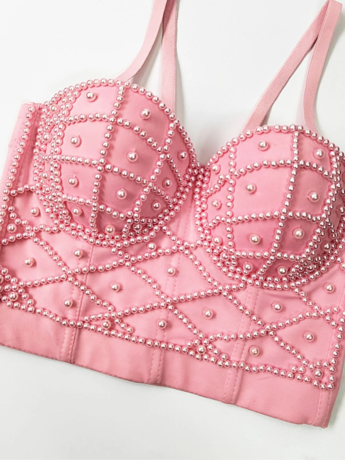 1980er Perle Solide FischgrÀte Camisole Korsett - Image 6