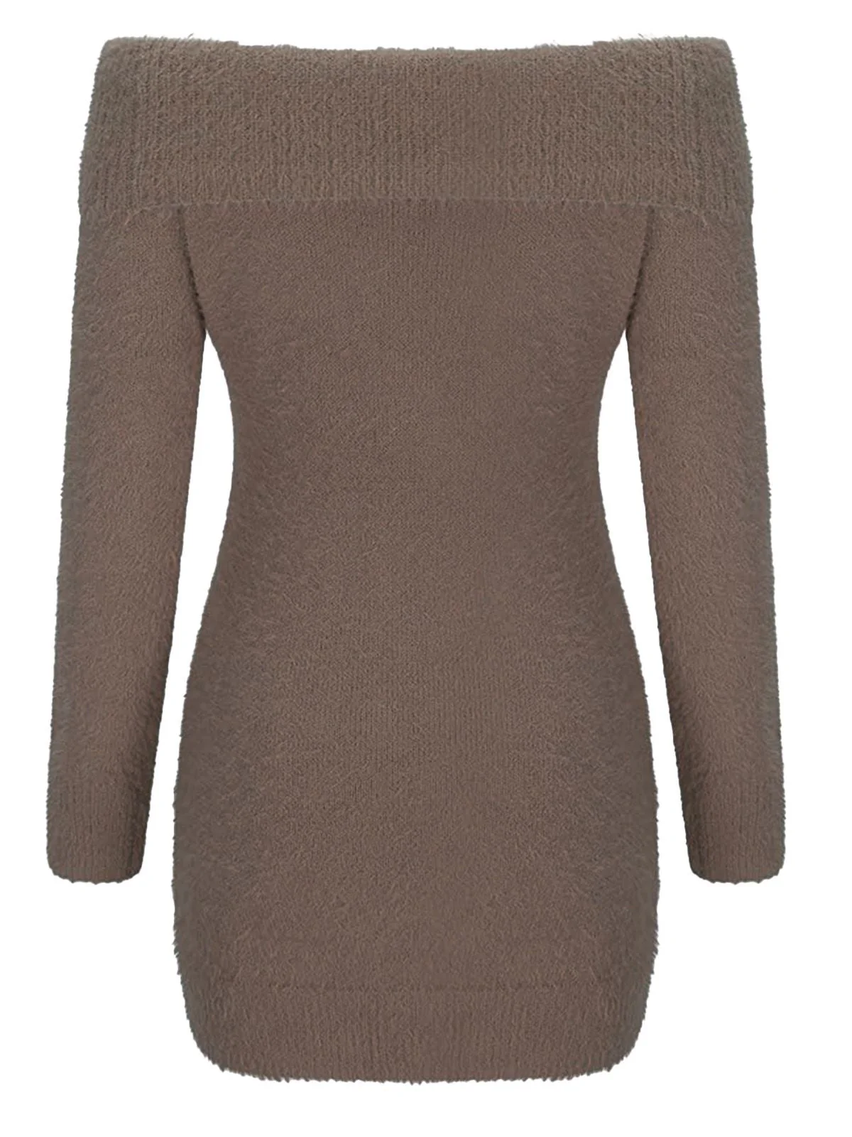 1980er Schulterfrei Mohair Lang Ärmel Kleid - Image 15