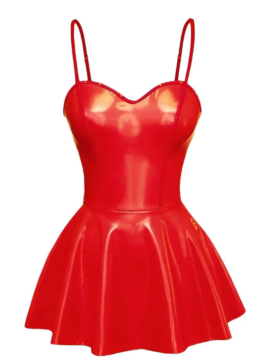 1980er Solide Latex Hasenkostüm Kleid Mit Ohren Stirnband - Image 10
