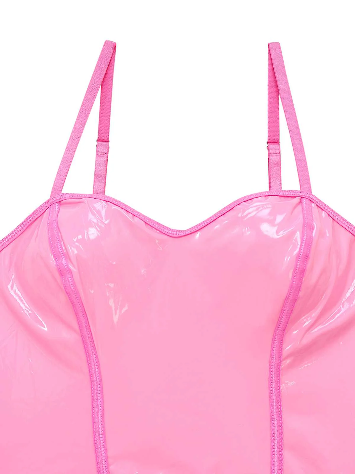 1980er Solide Latex Hasenkostüm Kleid Mit Ohren Stirnband - Image 6