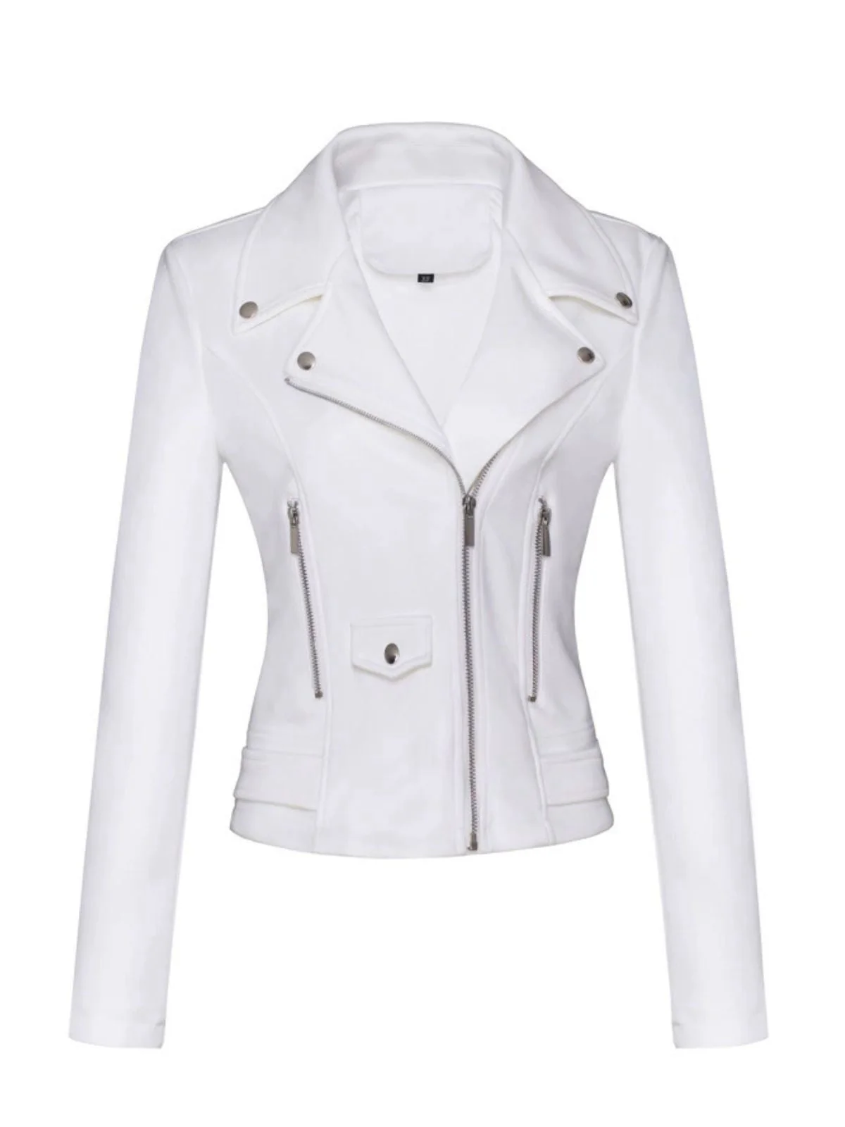 1980er Solide Revers Ssuede Leder Jacke - Image 12