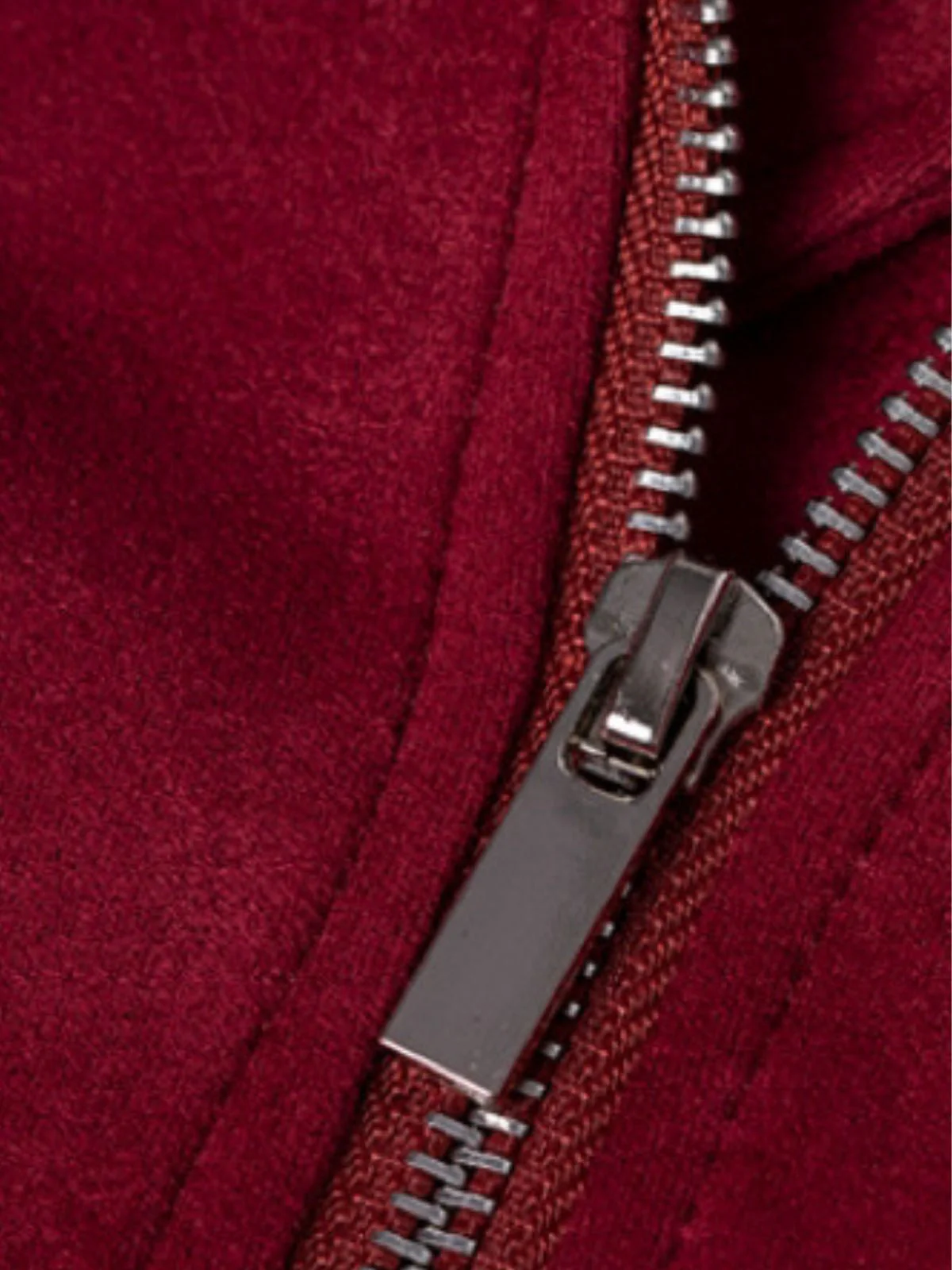 1980er Solide Revers Ssuede Leder Jacke - Image 8