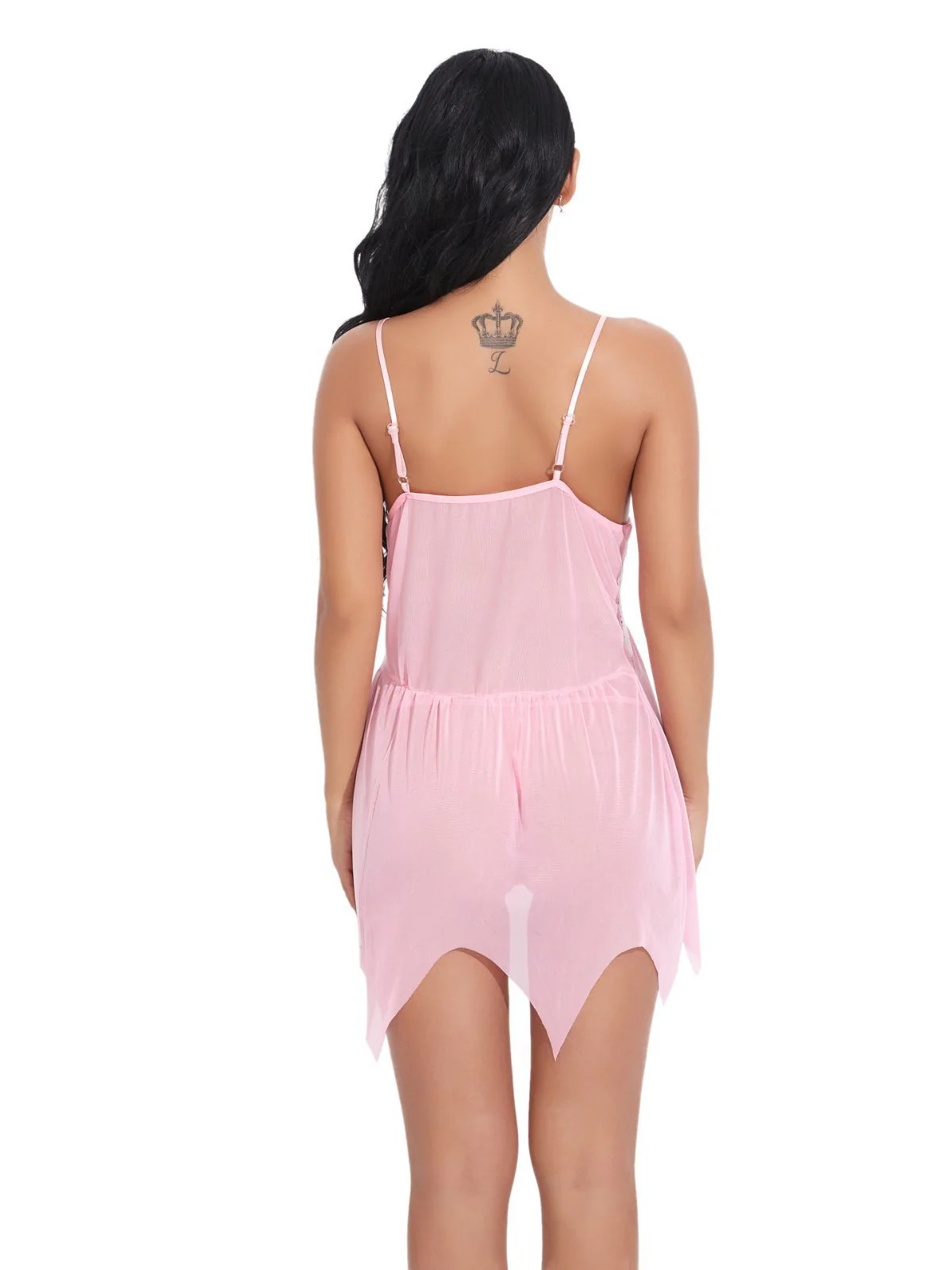1980er Spitze Satin Band Babydoll Dessous Set - Image 18