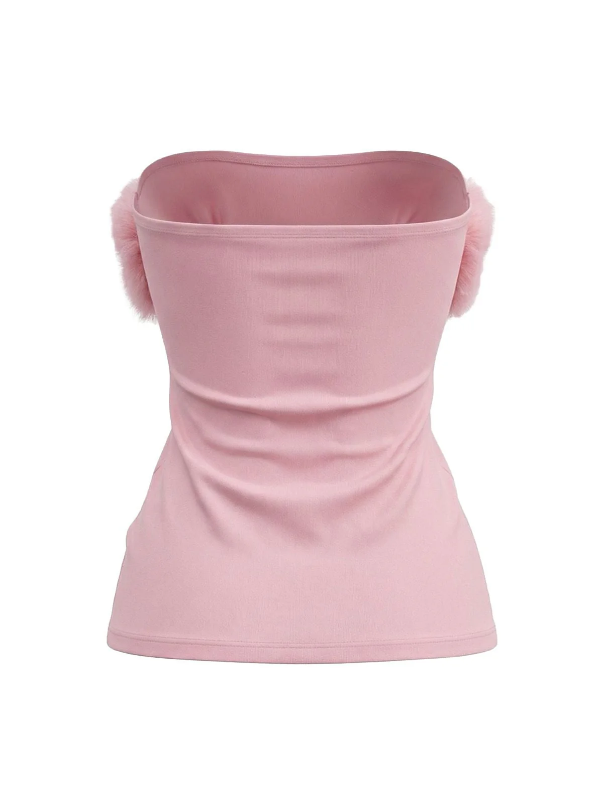 1980er Trägerlos Plüsch Tailliert Top Mit Langen Handschuhen - Image 6