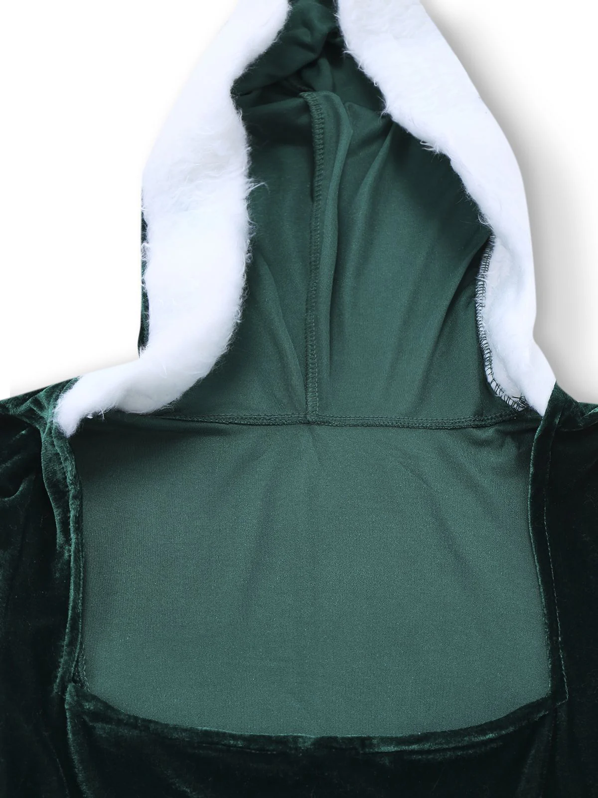 1980er Weihnachten Pelzbesatz Hooded Samt Kleid - Image 10